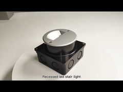 Алюминиевый наружный светодиодный шаговой свет IP65 Круглый крышка Квадратная лестница с рукавами