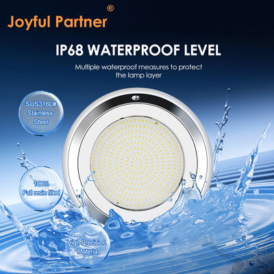 IP68 280 мм Стенно установленный нержавеющий сталь RGB подводный светодиодный бассейн