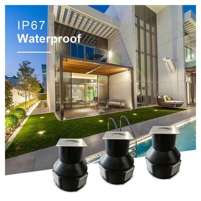 Встраиваемый светодиодный светильник с углом луча 8 градусов, DC24V, 3 Вт, 3000K, 50*50 мм, с алюминиевым корпусом IP67