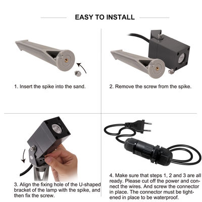 Квадратное дерево светодиодный садовой свет водонепроницаемый IP65 Алюминиевый наружной газоны лампы с сертификацией CE