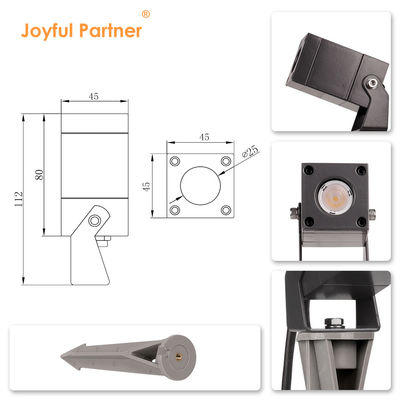 IP65 светодиодный садовый факел наружного газона квадратный светодиодный шпик