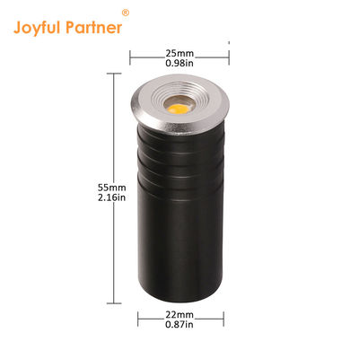 Мини светодиодный шаговый свет из нержавеющей стали передняя крышка 1W CREE XPE LED с алюминиевым задней коробкой