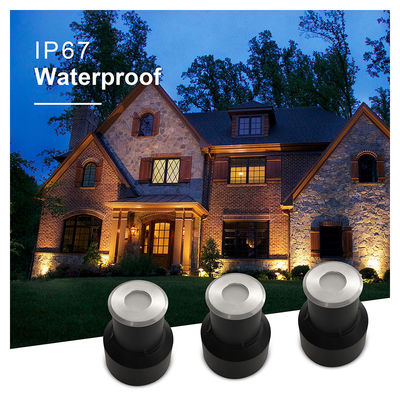 IP67 Внутриземное освещение Мини-похороненные огни 12V 24V Теплое белое DIA45MM Стекло без линз