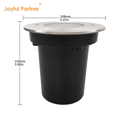 Внутриземное светодиодное наружное освещение DIA108MM 3000k Теплое белое вглубь земли IP67