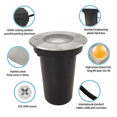 Наружное светодиодное освещение IP65 6W CREE COB LED Новый дизайн с медным гребнем 12VDC низкое напряжение