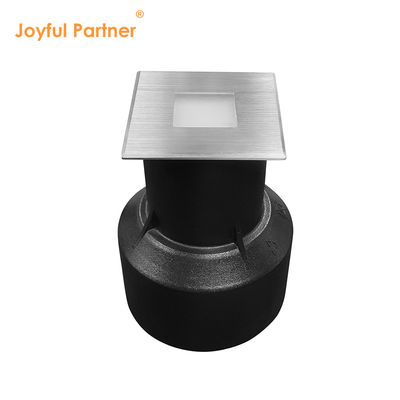 IP67 светодиодное освещение на земле 1W 2W 3W углубленный квадратный тип SS покрытие замороженное стекло без линз