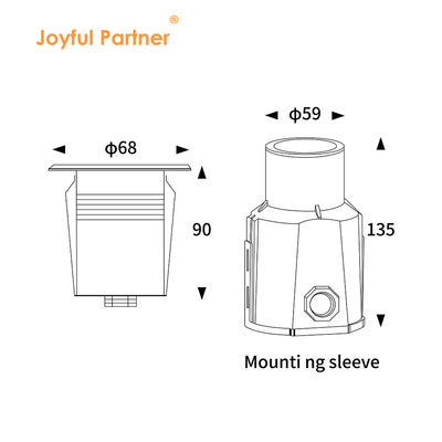 Мини-заглушенный 1W 2W светодиодный подпольный бассейн IP68 3000k 12V / 24V DC