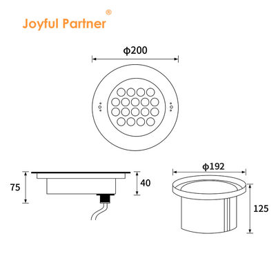 RGBW подводный свет 4In1 316 нержавеющей стали 40W DC24V светодиодные бассейны