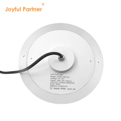 РГБ освещение бассейна IP68 DC12V 18W 25W 35W LED DIA230MM SMD2835 324 шт.