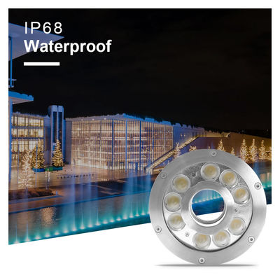 IP68 светодиодный подводный фонтан 2700K - 6500K SS316 12V / 24V совместимый