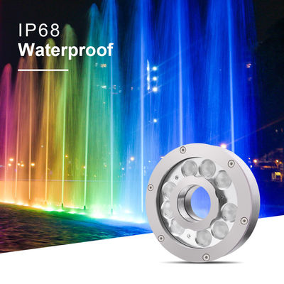 Подводный RGB LED фонтанный свет SS316 IP68 LED бассейн фонтанные огни