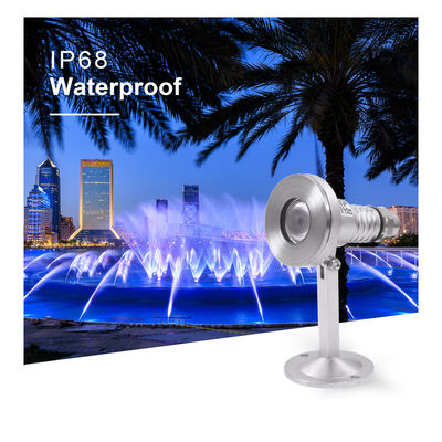 Водонепроницаемость IP68 Светильники бассейна Rgb Dmx SS 316 Светодиодные фонтаны