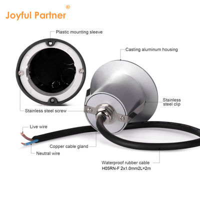 Мини светодиодный встроенный настенный свет регулируемые лестничные шаговые огни AC12V Сливочное литье Алюминиевый Cree LED 2700k 3000k 4000k 5000k