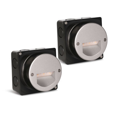 Алюминиевый наружный светодиодный шаговой свет IP65 Круглый крышка Квадратная лестница с рукавами