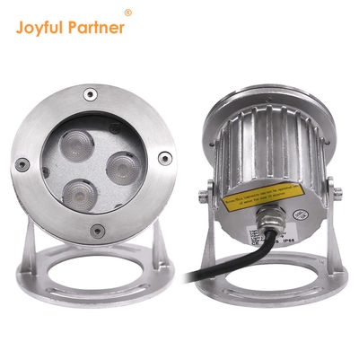 IP68 RGB LED Подводный свет из нержавеющей стали 316L DC24v 3*2w LED Теплый белый с установкой
