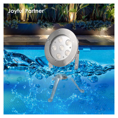 Светодиодный подводный прожектор из нержавеющей стали 316 RGB, сертифицированный CE RoHS, с треногой