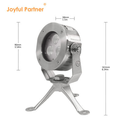 Светодиодный подводный светильник высокого качества DC24V 304 нержавеющая сталь DMX512 RGBW IP68 12W