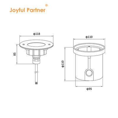 Подводный бассейн подводный свет 316Нержавеющая сталь RGB цвет для пруда