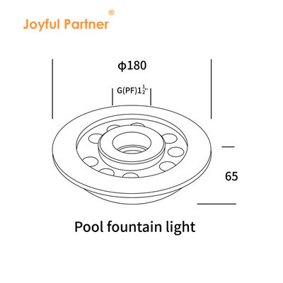 IP68 светодиодный фонтан 36W нержавеющая сталь 3 в 1 RGB подводный свет
