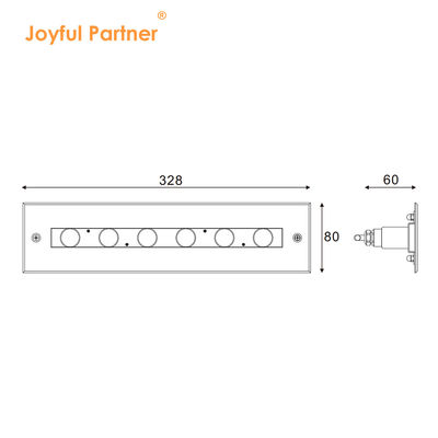 Нержавеющая сталь 316L Подводное линейное освещение