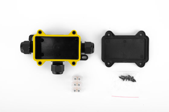 Водонепроницаемая коробка соединения кабеля H тип 3 Way Пластиковый черный цвет быстрый терминал