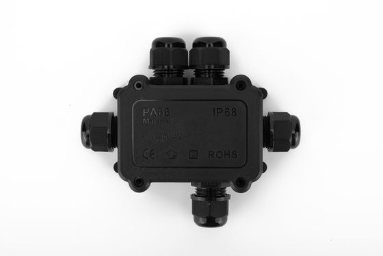 IP68 Внешний нейлоновый кабель Электрический водонепроницаемый разъединительный коробка 2/3/4/5/6way соединитель Пластиковый коробка