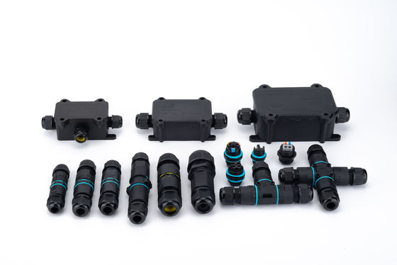 IP68 T-образный водонепроницаемый разъем 3-канальный 3-полюсный кабельный разъем для использования вне помещений