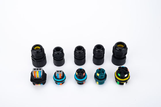 Соединитель для проводов 32A 250VAC IP68 водонепроницаемый 2-контактный разъем 6-12 мм DIA