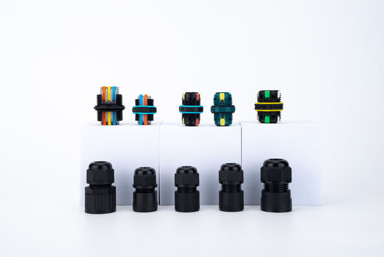 Соединитель для проводов 32A 250VAC IP68 водонепроницаемый 2-контактный разъем 6-12 мм DIA