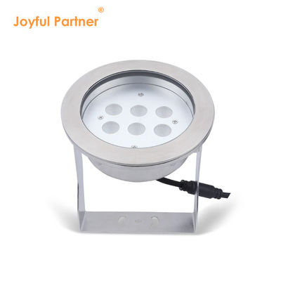 Нержавеющая сталь 316L Подводный светодиодный прожектор 24W RGBW IP68