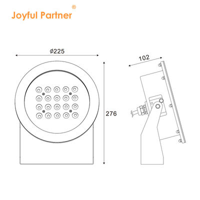 IP68 Светодиодный подводный прожектор 20 Вт 40 Вт 60 Вт 80 Вт DMX512 Премиум корпус из нержавеющей стали SS316 для садовых фонтанов