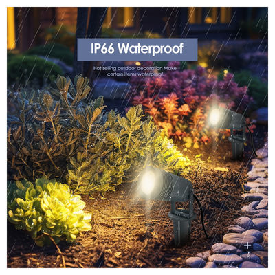 IP65 наружное 6W COB наземное освещение регулируемый угол вверх-вниз Свет зоны садового освещения