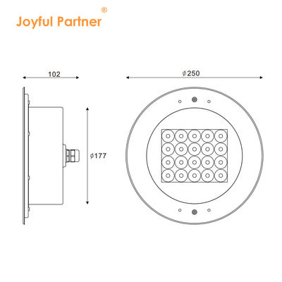 Подводные бассейнные фонари Фабрика Прямая IP68 316 Нержавеющая сталь Вставленная 20W/40W