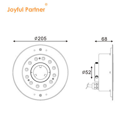 Подводный светодиодный фонтанный светильник IP68 12 Вт 24 Вт 36 Вт Теплый белый RGB RGBW4in1 Нержавеющая сталь 316L DC 24 В
