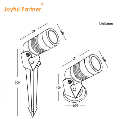 12V 24V IP65 Алюминий 6W 3000k Led Spike Garden Light Внешний пейзаж Spot Lawn Light