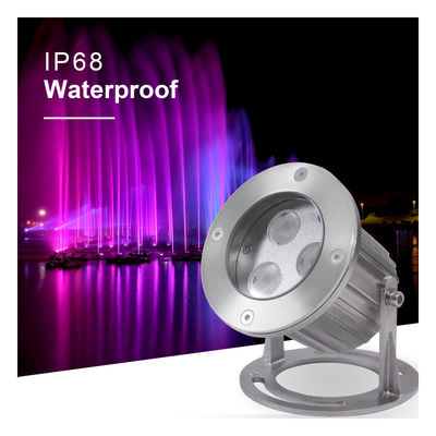 Подводные фонари 3W DC12V 24V RGB Нержавеющая сталь 316SS водонепроницаемая с 2-летней гарантией