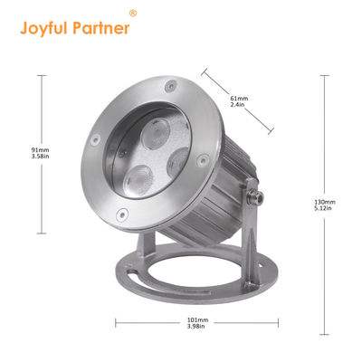 DC12V 24V 3x3W RGB 3in1 Нержавеющая сталь 316SS IP68 водонепроницаемая подводная светодиодная лампа