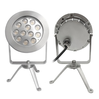 Погружные светодиодные прожекторы 12x4W RGBW 3в1 4 DMX управление Нержавеющая сталь 316 IP68 DC12V
