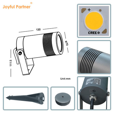 Холодное белое наружное ландшафтное освещение