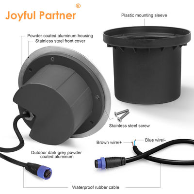 Нержавеющая сталь Подпольный свет Сильная грузоподъемность AC 100-240V IP67 водонепроницаемая для садового пути