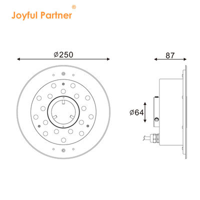 Счастливый партнер 6W 9W 12W 18W 24V DMX Управление Нержавеющей сталью IP68 Подводные RGB фонтанные огни