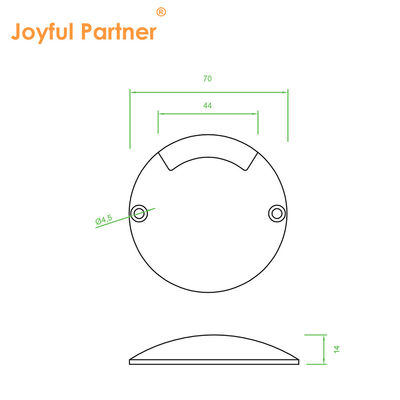1 Вт светодиодный заложенный лестничный свет черный крышка Алюминий IP67 SMD 2835 для лестницы