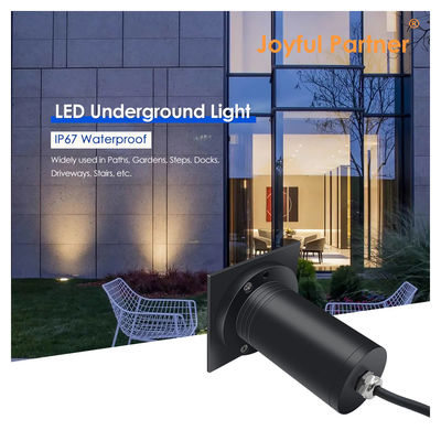 COB LED 6W 12V/24V Внутриземные огни Противосвечение IP67 Водонепроницаемое наружное квадратное / круглое алюминиевое корпус