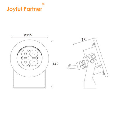 Подводный свет из нержавеющей стали сверхяркий DIA115MM RGB для бассейна на улице