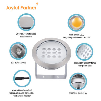 Водонепроницаемое подводное световое светильник на заказ RGBW IP68 12W 24W 36W 48W Для подводного применения