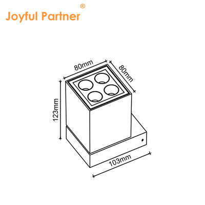 Водостойкие IP65 Наружные настенные лампы 8W 45 градусов DC 24v CE Сертификат SMD LED литьевой алюминиевый корпус
