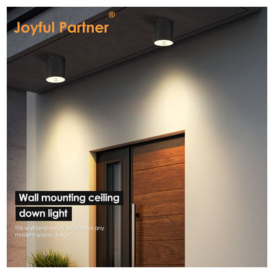 Наружные светодиодные приусадебные светильники для ворот AC 220v Теплый белый и прохладный Белый алюминиевый материал 15W светодиодные настенные светильники COB