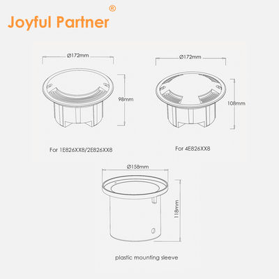 Похороненный под землей Uplight Автомобиль Drive Over Type 8W 15W 20W Боковой излучение для подземки