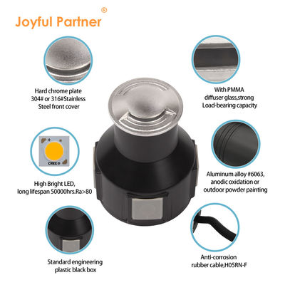 SS316 водонепроницаемый один два четыре боковой вид 3W светодиодный одноцветный пейзажный наземный свет с сертификацией CE ROHS