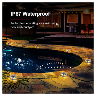 Наружные светодиодные прогулочные фонари IP67 Диаметр 70 мм 3 Вт На поверхности установленная лампа Вставленные светодиодные фонари с двухлетней гарантией